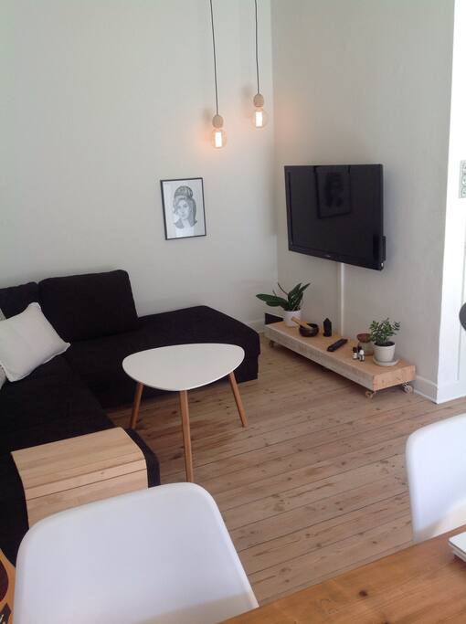 Living room and tv spot (we have a Chrome cast installed)