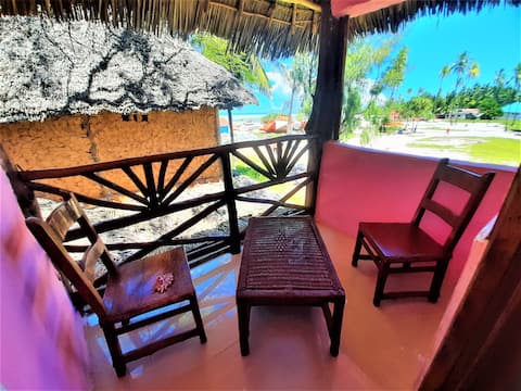 .Room #10 balcony sea view in Nungwi beach front