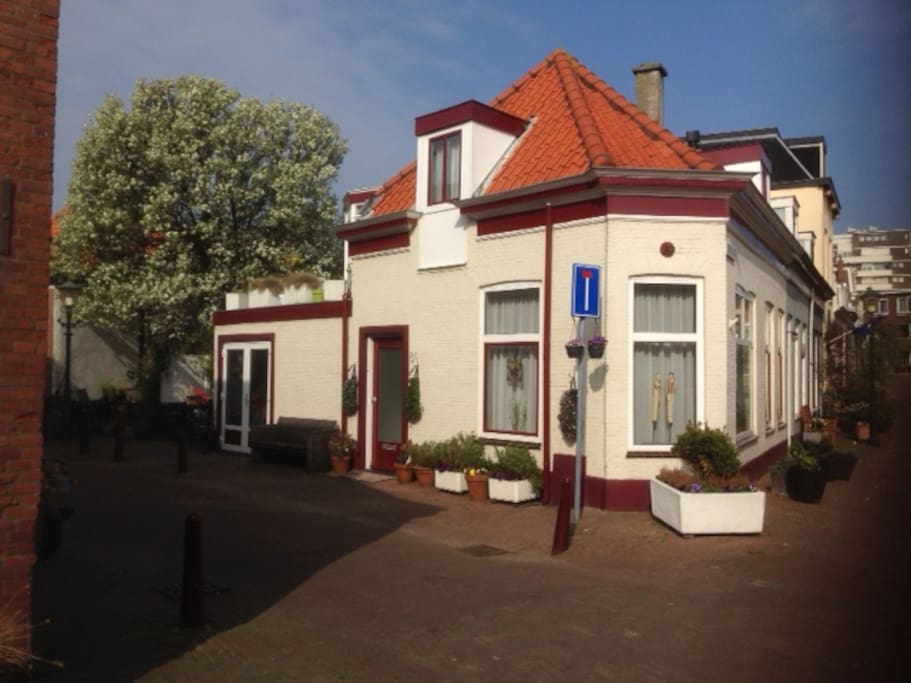 The historic house in the oldest quarter of Scheveningen