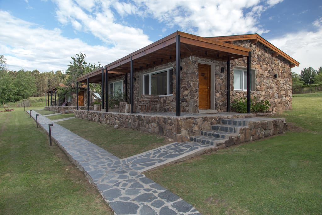 Vista exterior del Bungalow.