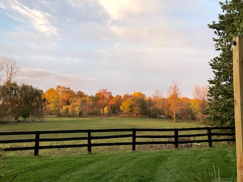 Charming guest house on our family horse farm.