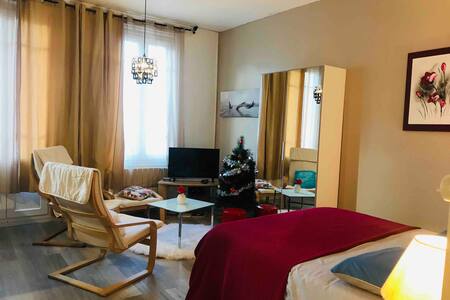 CONFORT Studio  avec BALCON à 20m de la PLAGE