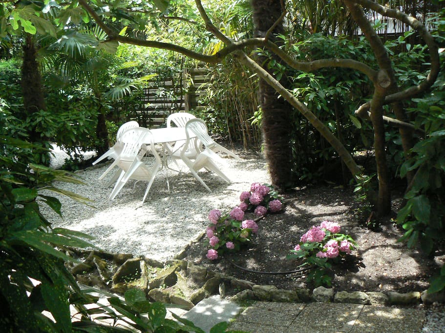 Coin jardin réservé