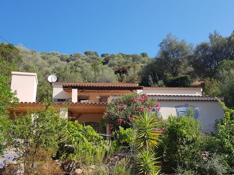 Village house between sea and maquis