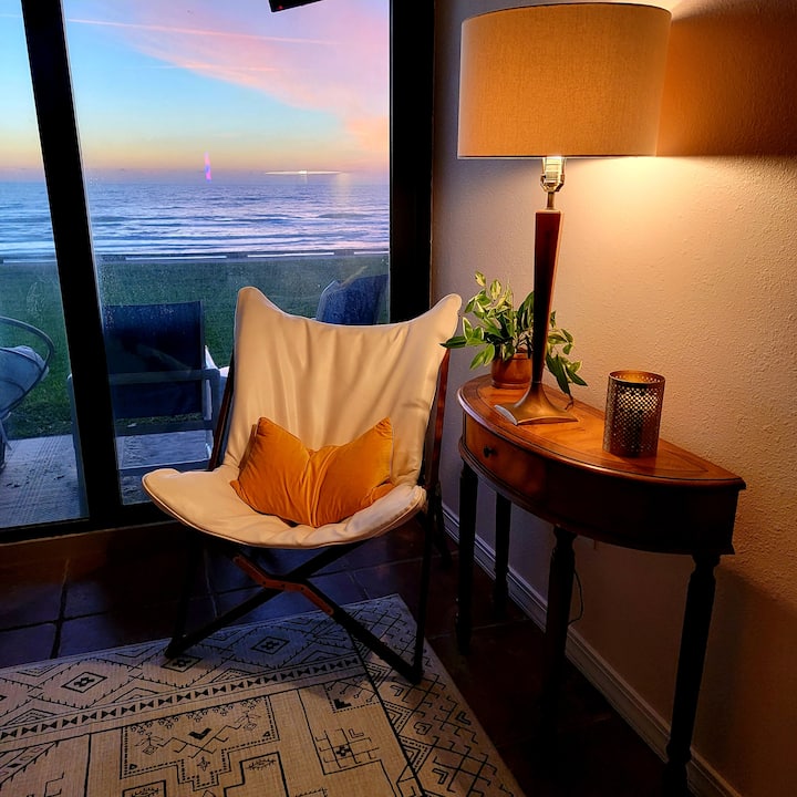 Krásny východ slnka a odrazené západy slnka.  Výhľad je vždy úžasný.