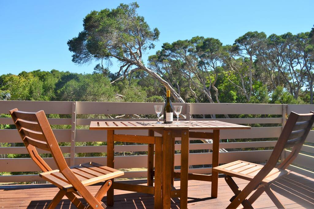 Deck extends from living area