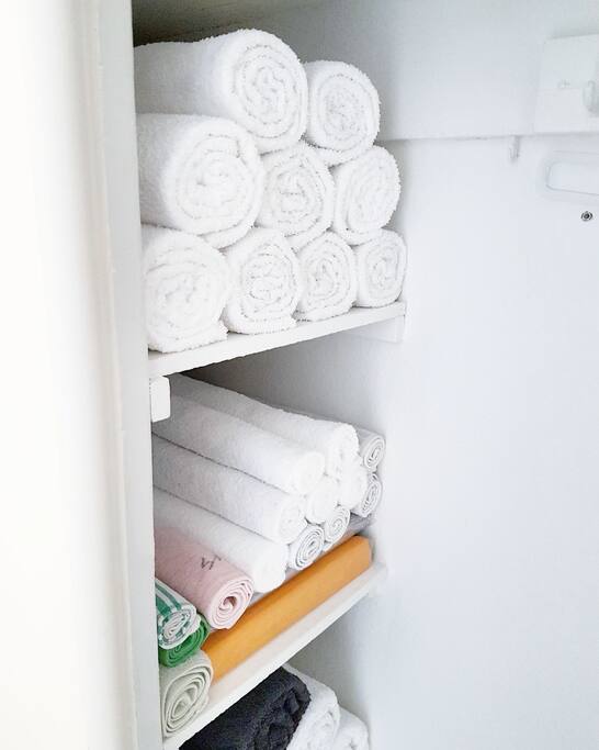 I guarantee clean sheets and towels to all of my guests!