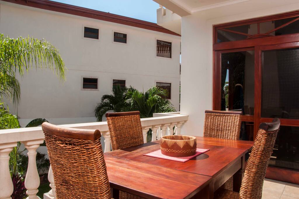Private dining balcony