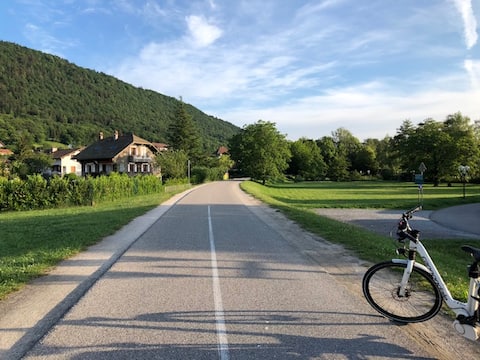 Top Airbnb: Apartment 65 m2 2 bedrooms Garden Lake/Mountain/Air conditioning in Sevrier