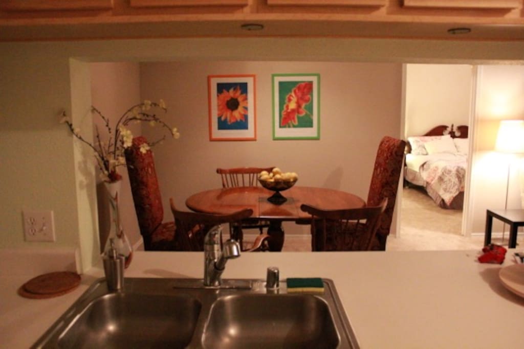 Dining Area Through the Kitchen