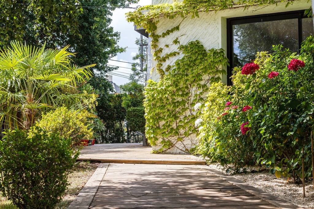 L'entrée de la terrasse
