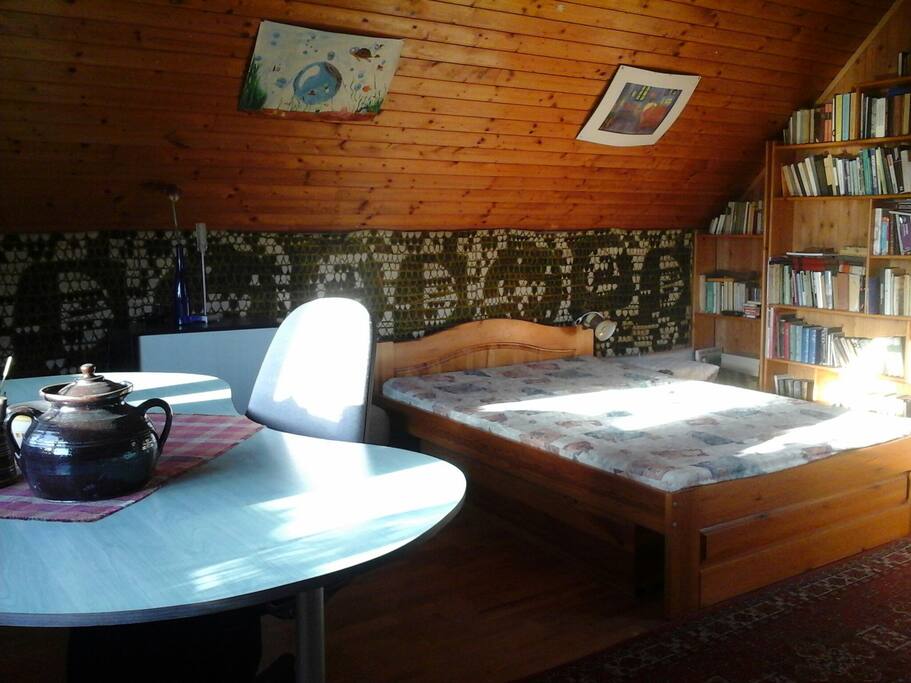 room with double bed