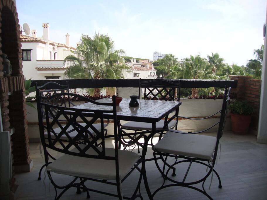 Terraza con barbacoa