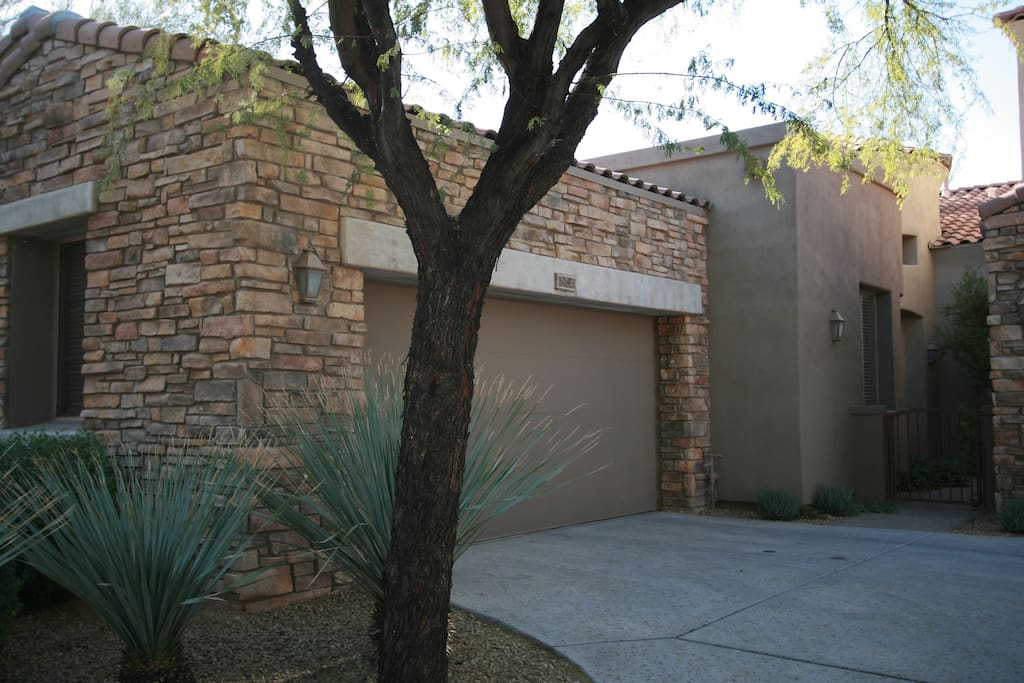 You've arrived! Our single-story townhome has a convenient attached 2 car garage.