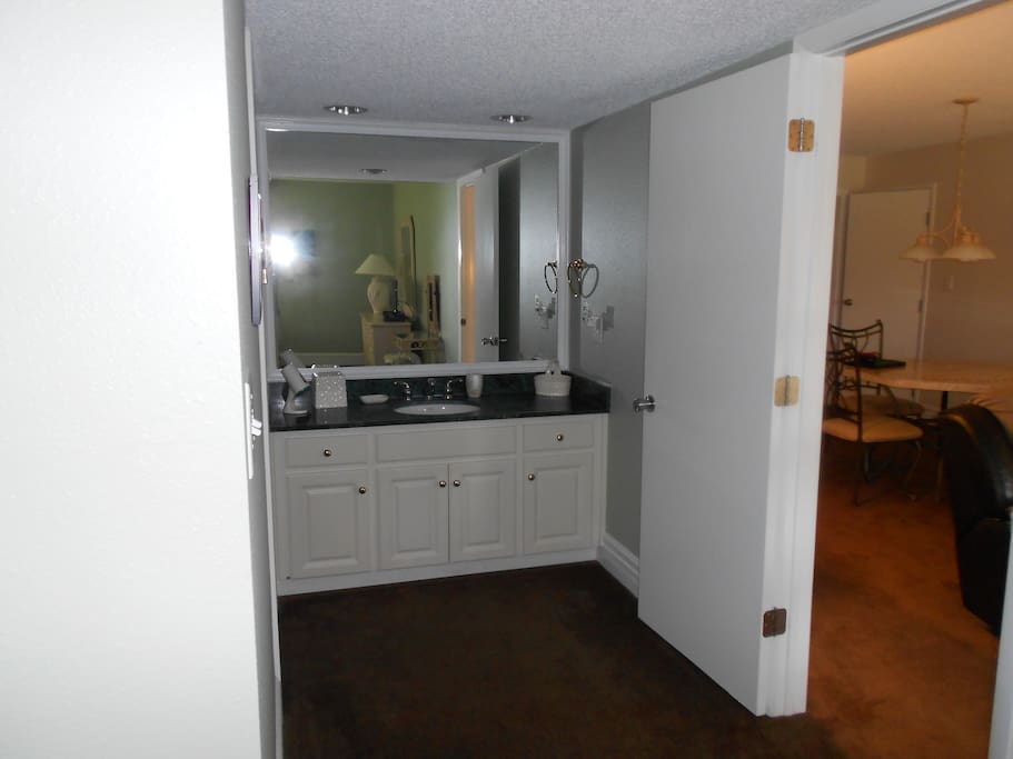 Vanity in Bedroom 1