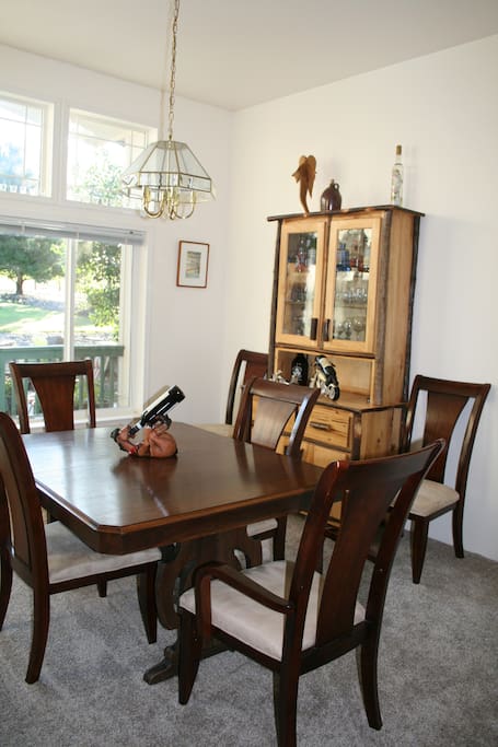 The whole house is bright and welcoming.