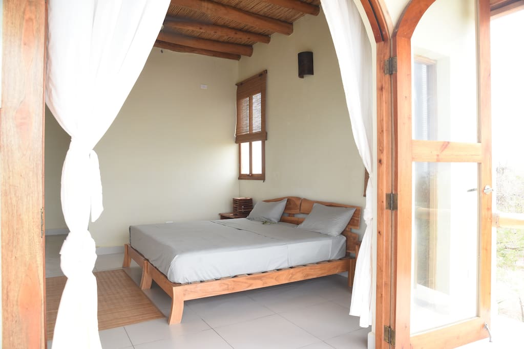 Bedroom with ocean view