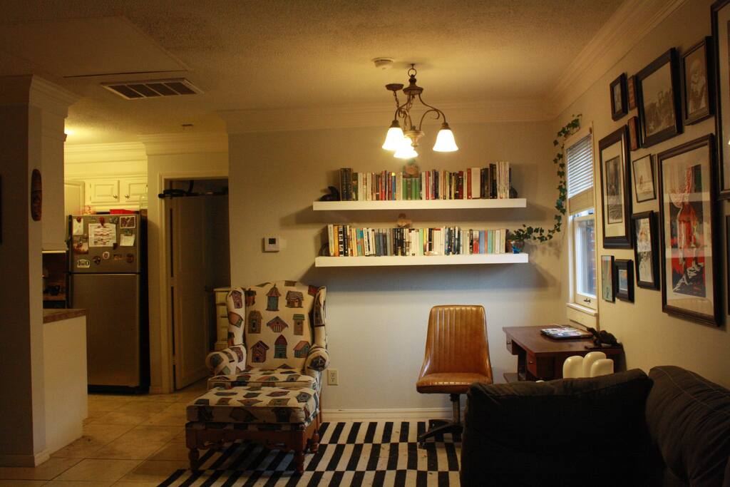Desk and reading area