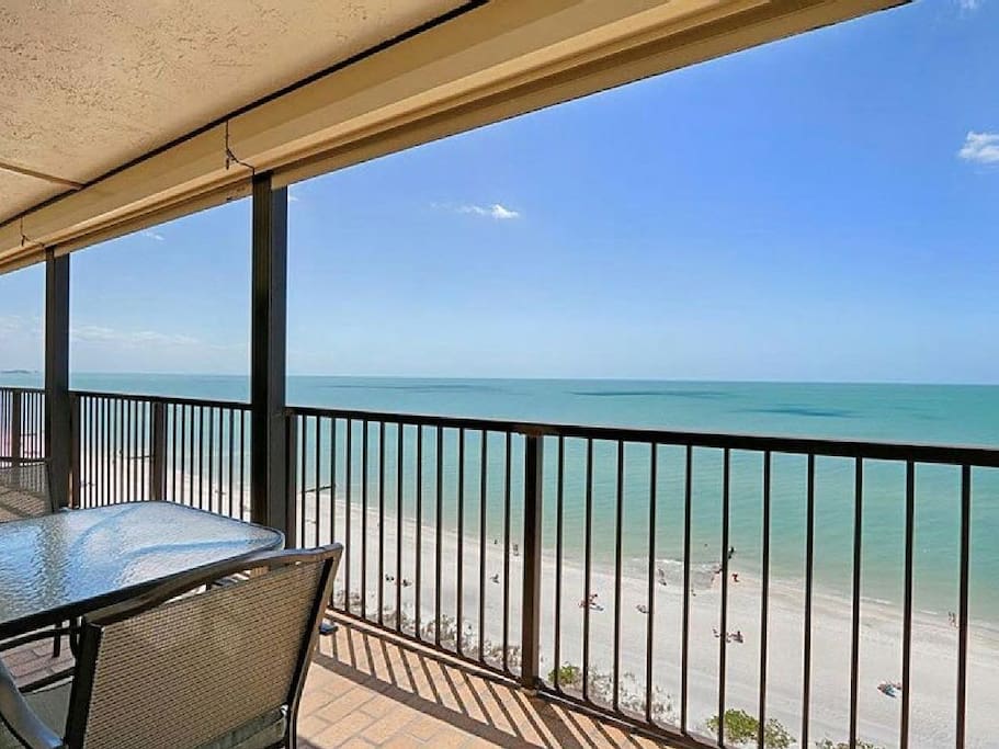 Unobstructed view of the Gulf north and south--access balcony from LR & BR