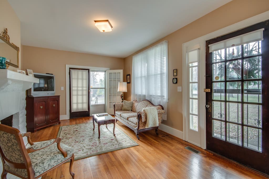Period furnishings have been thoughtfully selected to fit nicely this distinguished home.