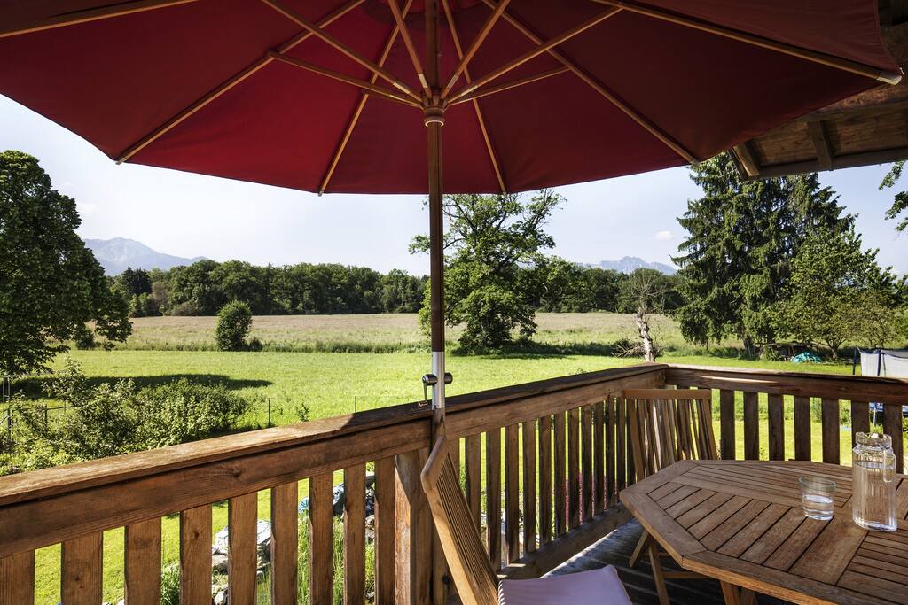 20 m2 balcony with mountain view
