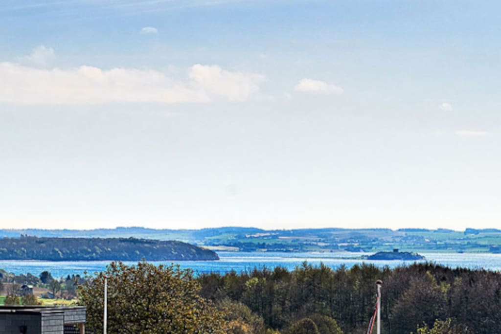Havudsigt fra stuen og tarressen