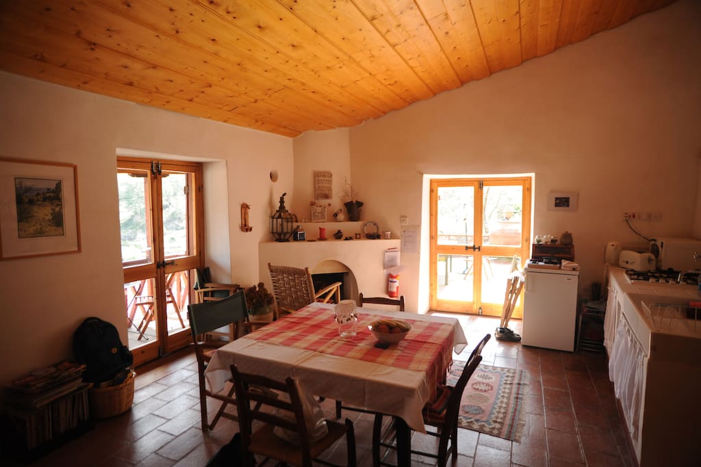 kitchen of the house