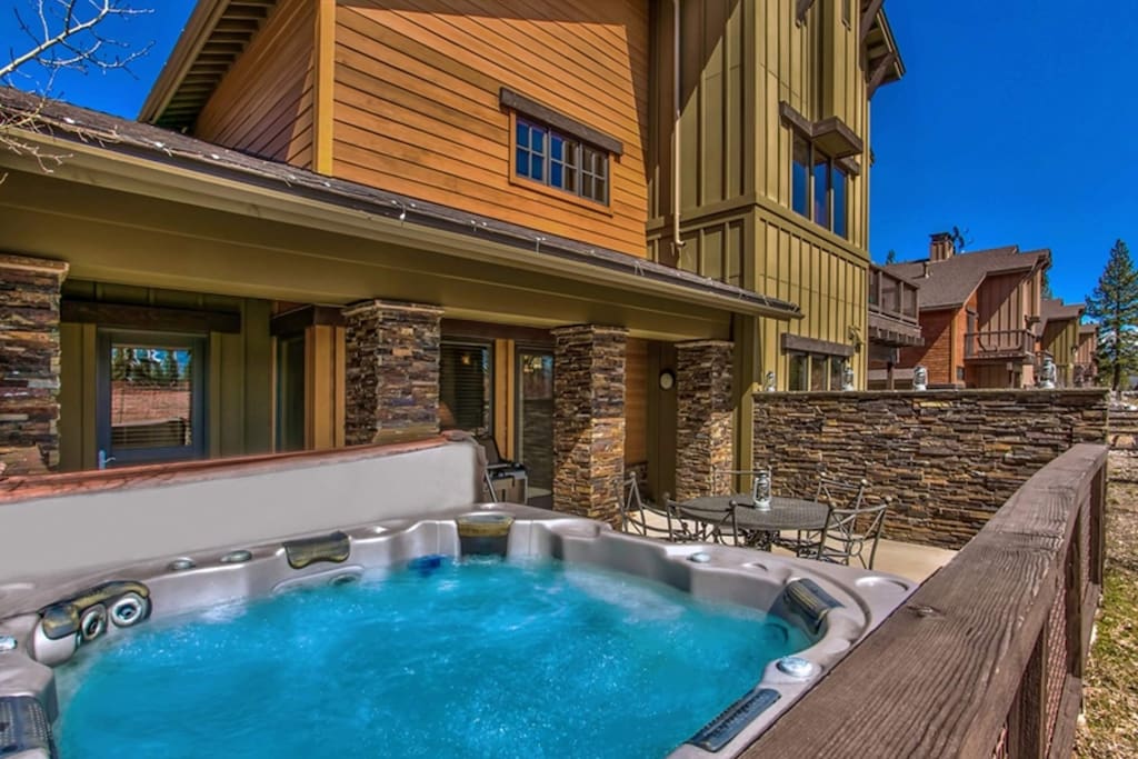 Will it be some al fresco dining, a relaxing soak - or both?