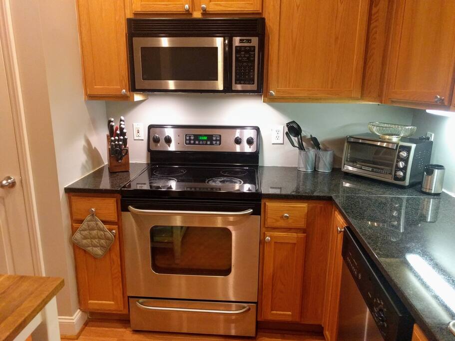 Fully stocked kitchen