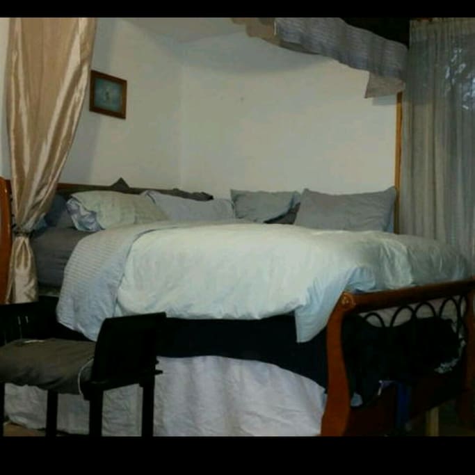 3.5 foot high Queen size "Princess bed". Super comfortable