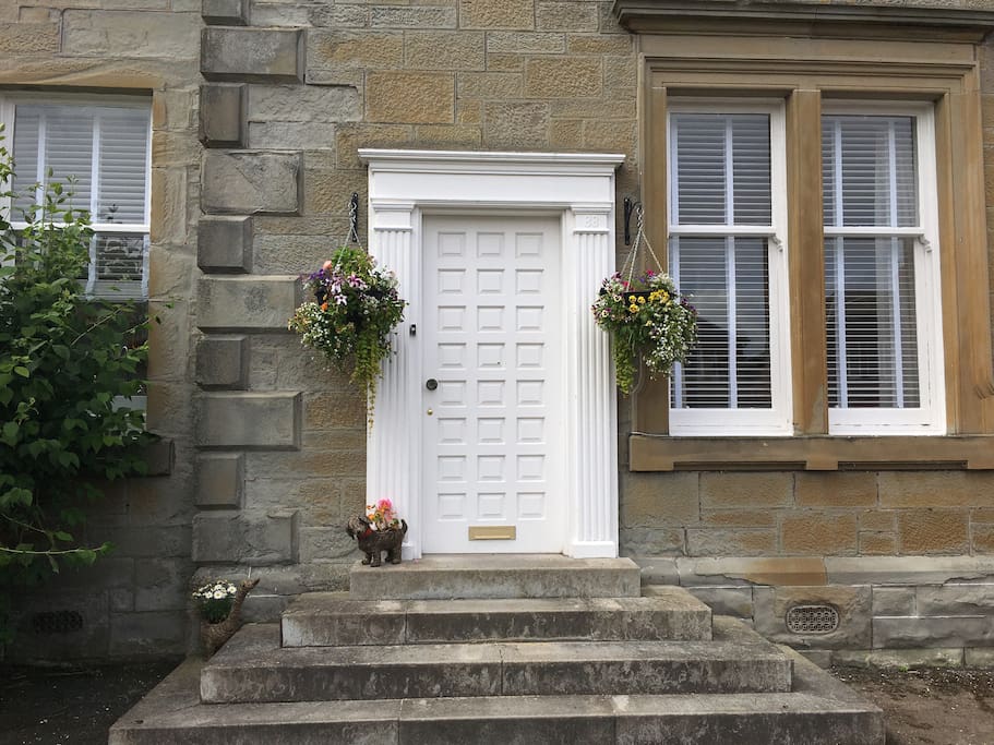 Hanging baskets will adorn the front door entrance.(perhaps not during winter!)