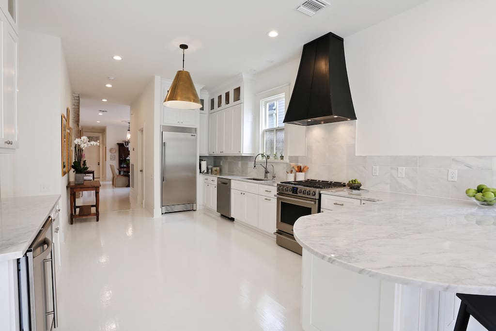 1st Floor View of Kitchen Into Dining Room