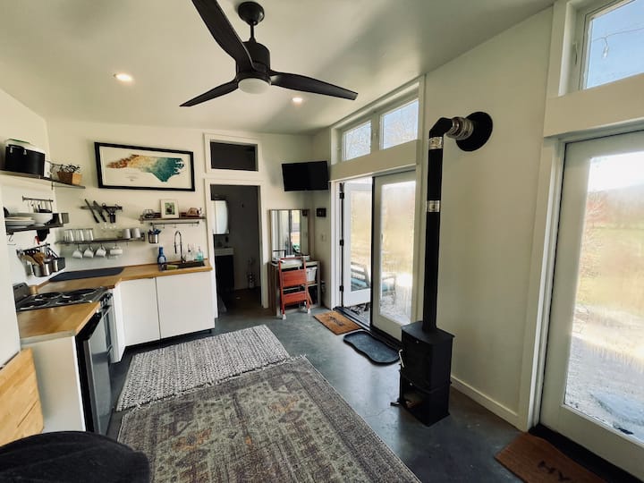 Underground Home with a View Earth houses for Rent in Fletcher, North