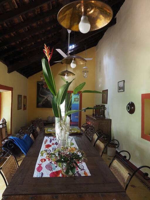 The dinning room