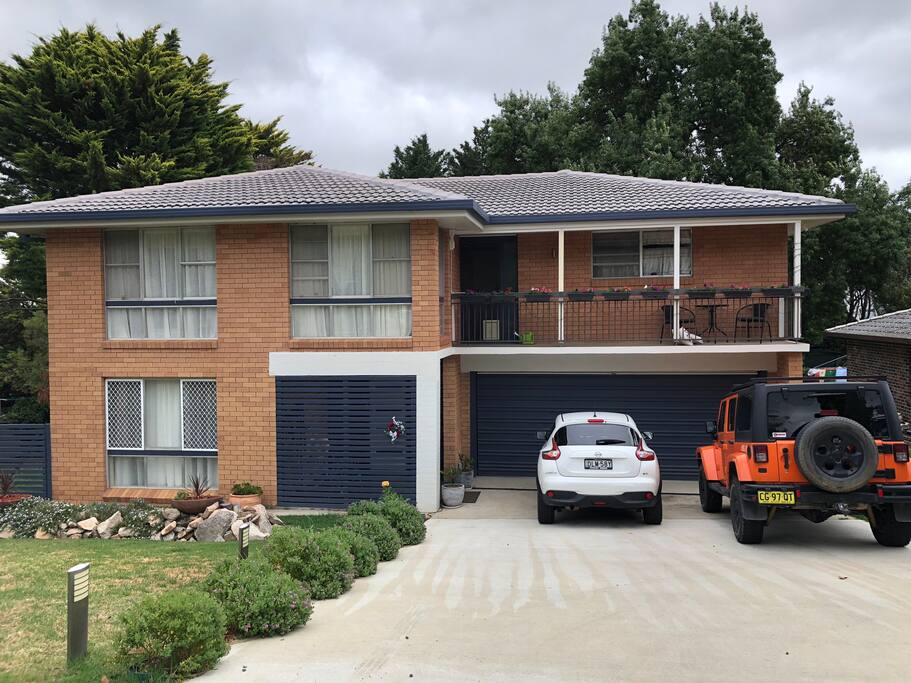 Street view of house. Unit is bottom left of front door.