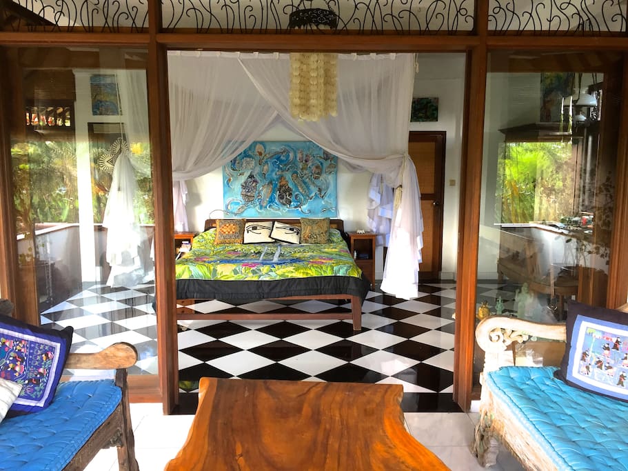 Master bedroom from the veranda.