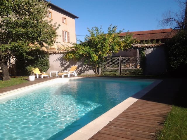 Authentic French House with a pool