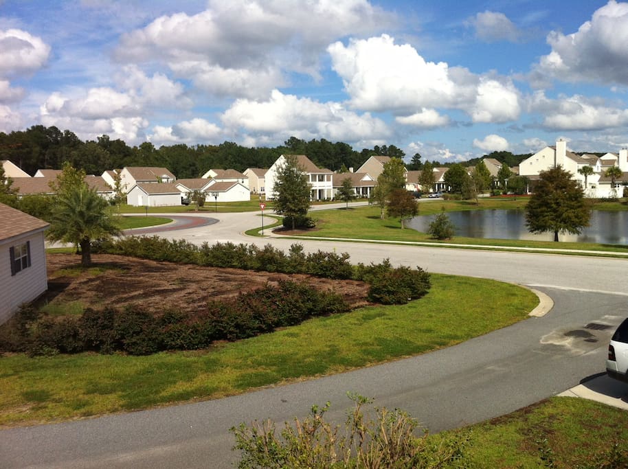 Overview from the deck attached to the studio apartment