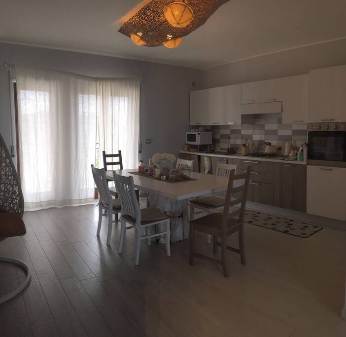 Sharing area and kitchen