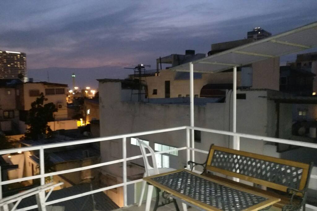 outdoor balcony