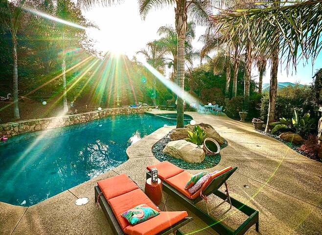 Malibu Retreat Boho Chic House w/Pool, Spa, Nature gallery image 4