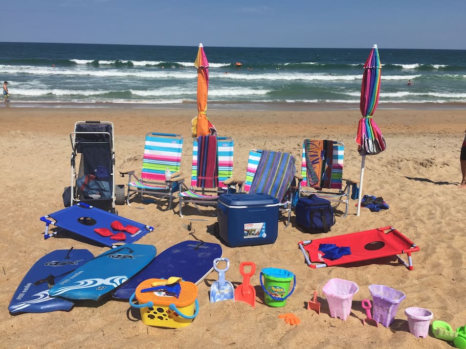 Beach equipment for guests!
