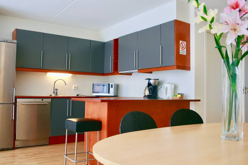 Kitchen and dining area