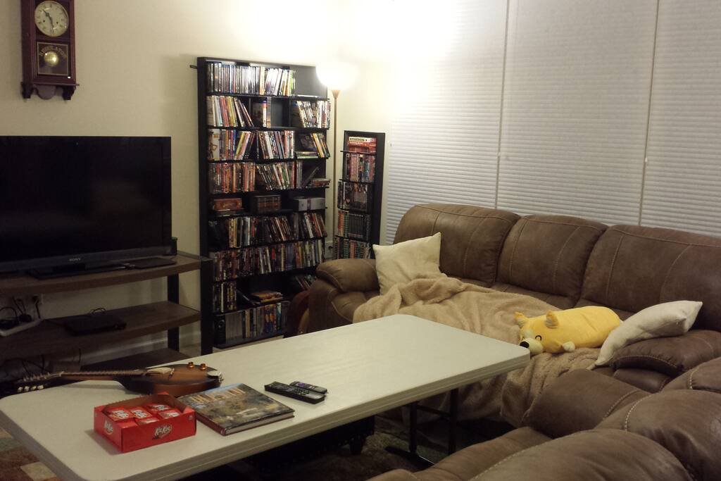 Watch netflix or peruse dvd/bluray library