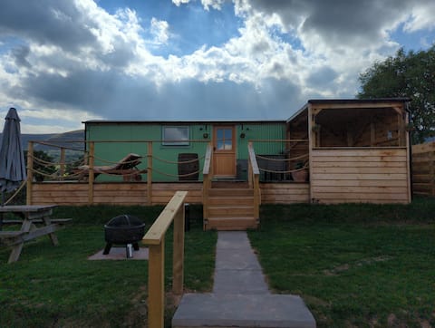 Black Darren hut .
Located in llanveynoe.stunning.