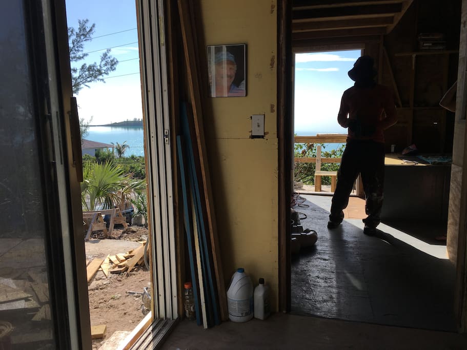 The view from the living room