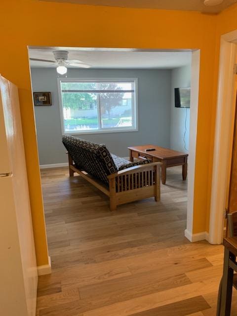 透过客厅的窗户可以看到美丽的景色和光线。