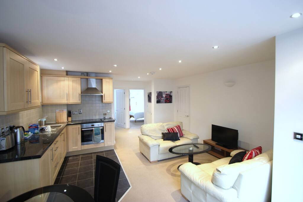 Open plan kitchen/living room and dinner