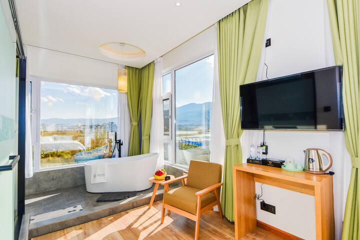 泡澡spa观海 苍山田园海景大床房 送早餐 淳和悠耕烹小鲜 田园菜地采摘 海边骑行用车 自慢 Kezhan China For Rent In Dali Yunnan China