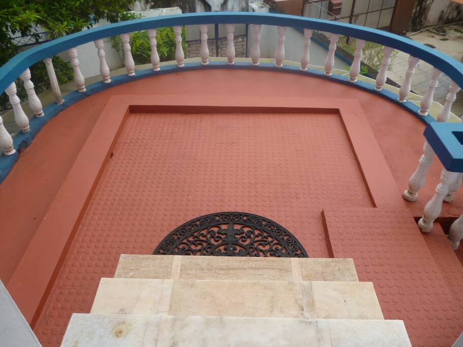 big balcony close to the room